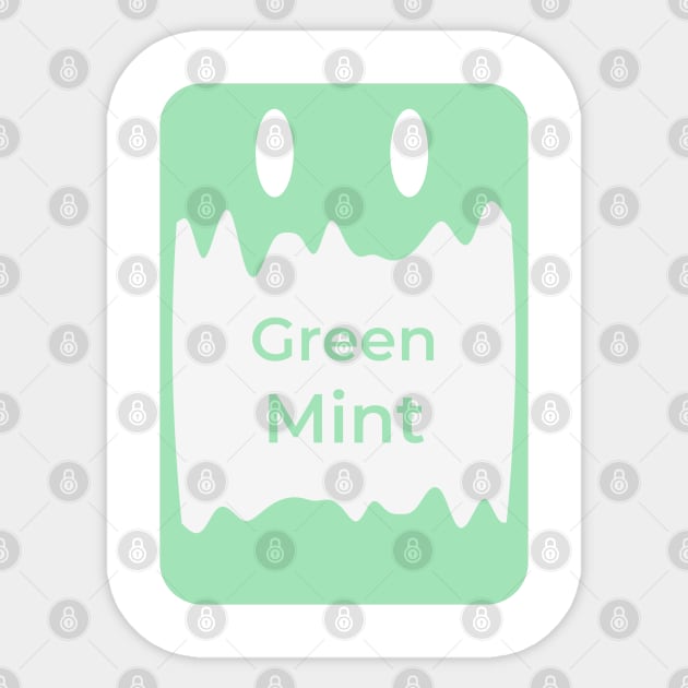 green mint Sticker by Kopandavil